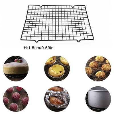 Kühlgitter aus Edelstahl Drahtgitter Kuchen-Lebensmittelständer Ofenfest Küche Backen Pizza Brot Grillhalter Regal