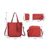 4Pcs/set Fashion Portable Leather Wallet Purses Shoulder Bag Crossbody Bag Handbag
