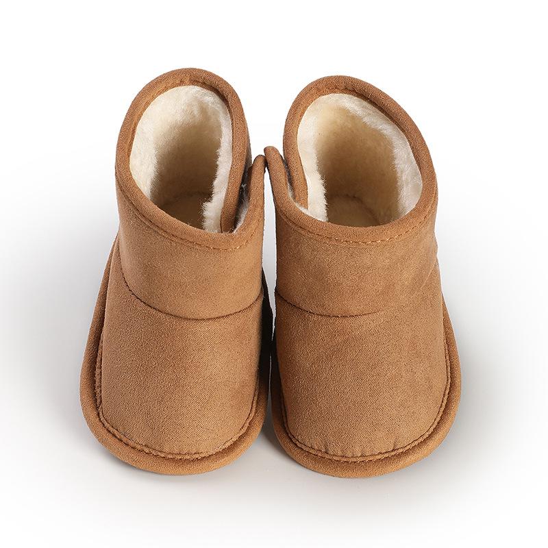 Unisex Baby Soft Sole Plush Snow Boots (0-1 Year): Non-Slip, Warm Cotton Shoes for Toddlers