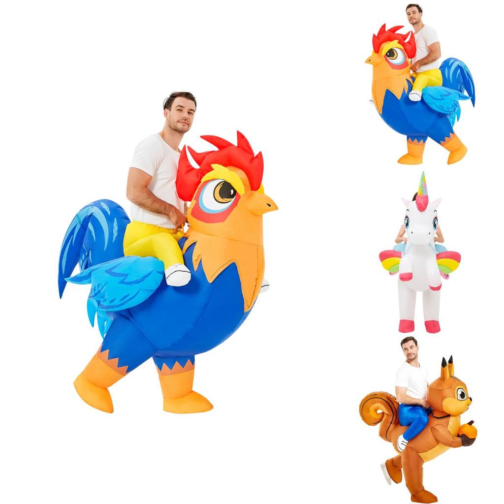 Unicorn Squirrel Elk Chicken Inflatable Costume For Easter Celebrate Kids Adult Festival And Stage Show
