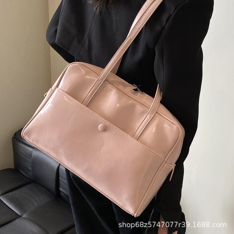 Korean Niche Underarm Bag Women's Four Seasons 2025 New Trendy Fashion Retro Commuter Bag Large-capacity Briefcase