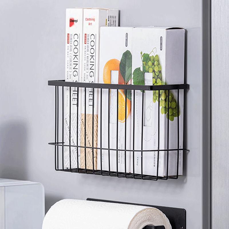 Kitchen Refrigerator Cling Film Storage Rack