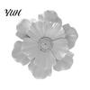 Modern Wall Art 3D Resin Flower Decoration, Floral Sculpture, Decorstion Hanging Ornament for Living Room, Home, Office Room