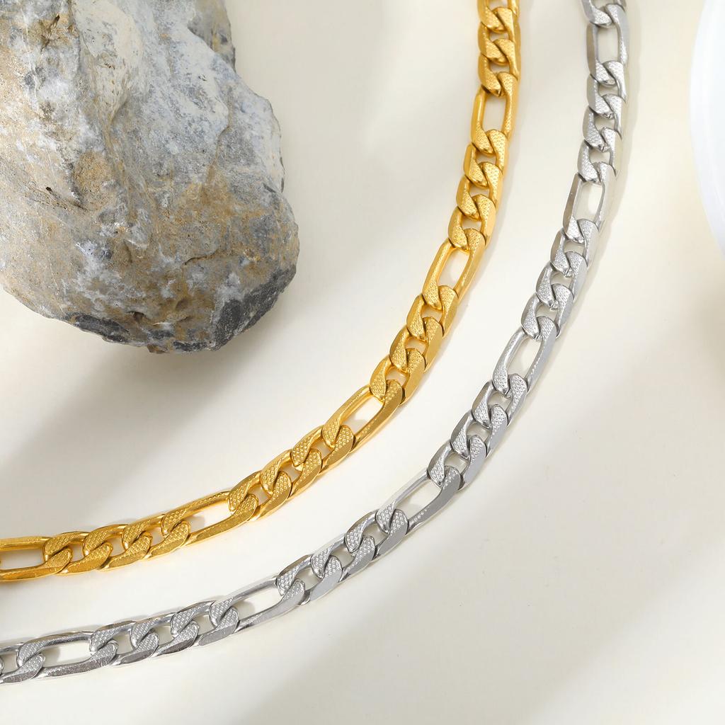 Vnox Simple Stainless Steel Chain Bracelet For Women Men,Link Adjustable Gold Silver Color Couple Bracelets,Fashion Hand Jewelry