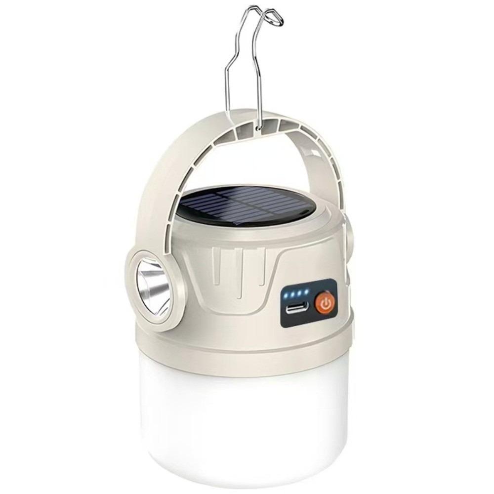 LED Light Solar Powered Light USB Rechargeable IP55 Waterproof Rechargeable Light Handheld Design Multi Functional Tent Light