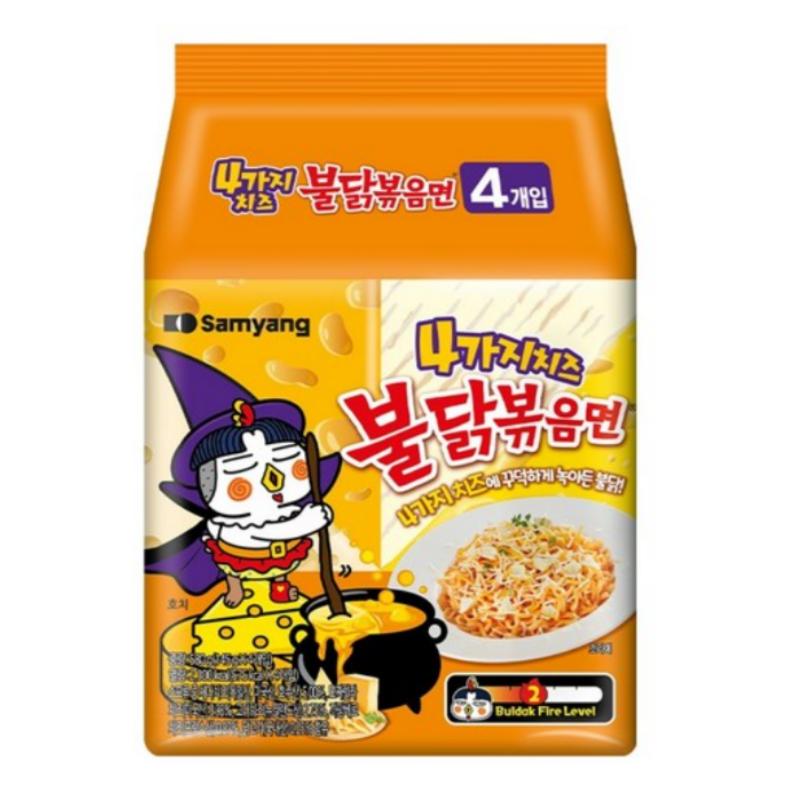 

Samyang Buldak 4 Cheese Hot Chicken Flavor Ramen, 145g (2 Options) 145g * 4pcs