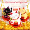 Waving Wealth Fortune Cat Figurine Mini Waving Hand Cat Ornaments Car Ornament  Car Decor