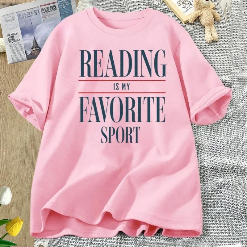 Vintage Reading Is My Favorite Sport T Shirt Bookish Tee Book Reader Bookworm Tshirt Librarian Booklover Tshirt Women Clothing