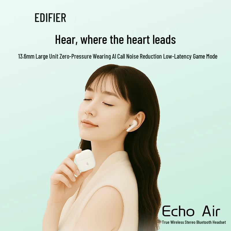 Edifier Echo Air True Wireless AI Noise Cancelling Earbuds