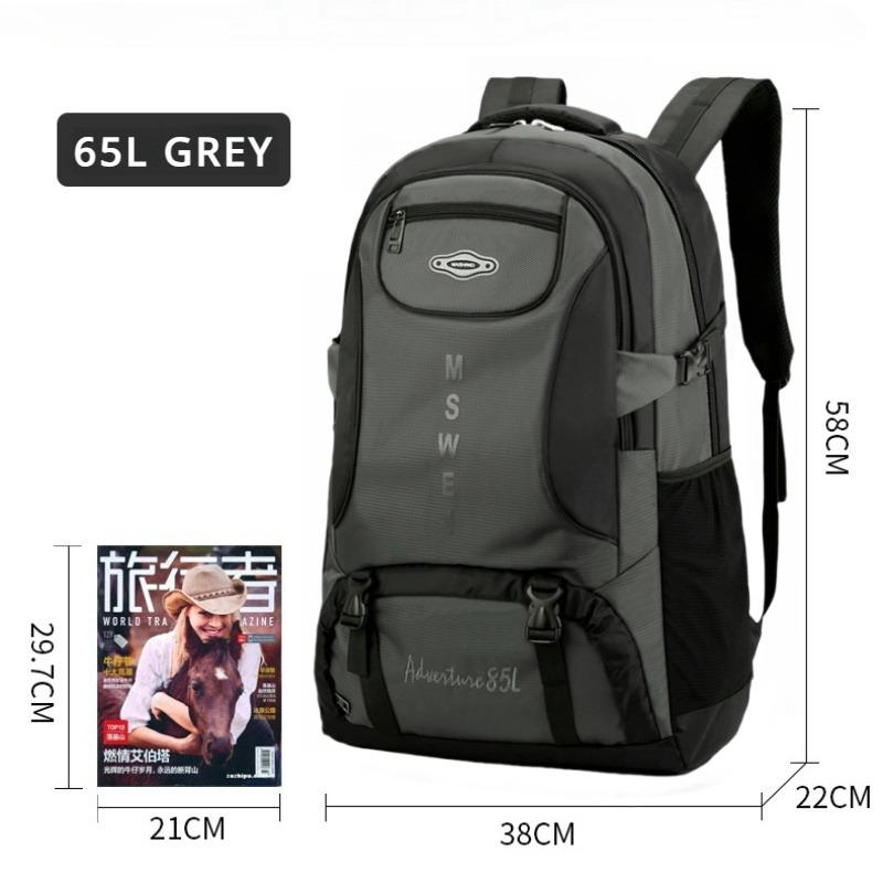 2024 New Outdoor Travel Backpack 50L/65L/85L Large Capacity Duffle Bag High Quality Oxford Waterproof Breathable Travel Bag Business Trip Hiking Bag