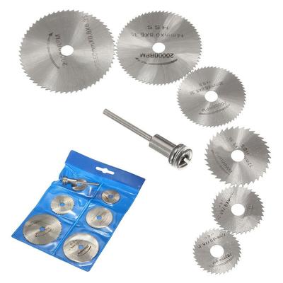 Mini HSS Metallschneider Kreissägeblatt Scheibe Holzbearbeitung Langlebig Präzisionsschnitt Dorn Mini Rotationswerkzeug Zubehörset