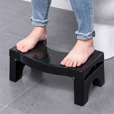 Portable Squatting Poop Foot Stool Household Non-slip Toilet Seat Stool Bathroom Folding Heightened Toilet Footstool Accessories