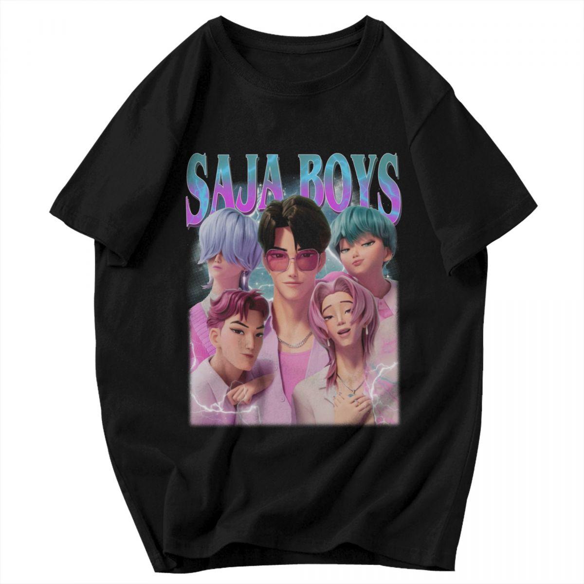 

Men T Shirt KPop Demon Hunters Derpy Tiger 2025 Cotton Y2K Graphic Quality Unisex Clothes T Shirts 4XL