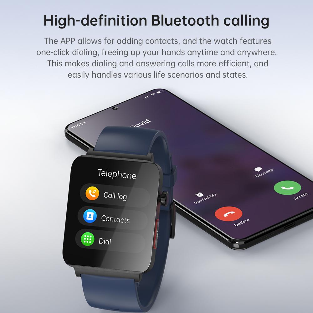 SACOSDING New ECG+PPG Smart Watch Blood Pressure/Oxygen Sleep Health Analysis BT Call Smartwatch Men Women For Androd iOS