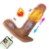 IPX7 APP Wearable Dildo Vibrator Female G-spot Massager Sex Toy Realistic Heated Dildo Magnetic Charging
