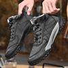 Outdoor-Sneaker Herrenschuhe Neue Echte Leder High-Tops Freizeit Sport Wanderschuhe Heiß Rutschfest Rindsleder Kletterschuhe