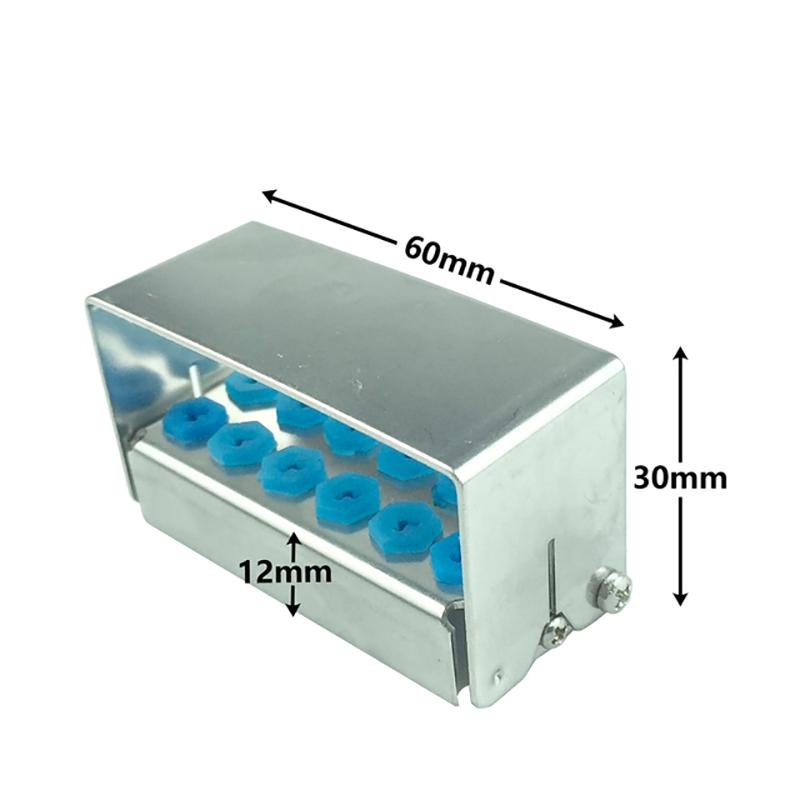8/12/30 Holes Autoclavable Dental Supplies Box Disinfection Holder Stander for Dental Bone Bur Lower Speed Burs