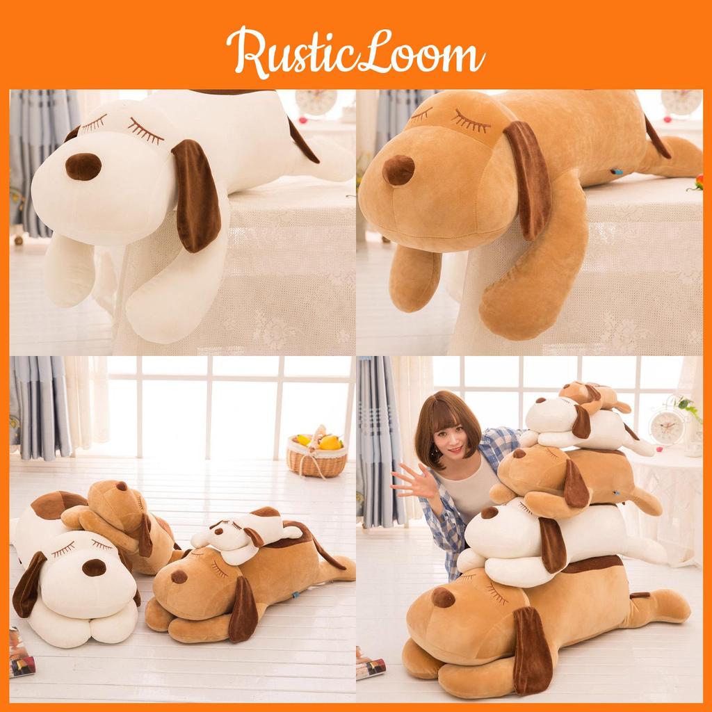 Soft Cuddly Soft Dog Plush Toy Cute Cartoon Children Sleeping Doll Companion