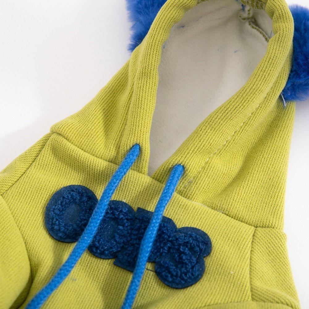 Letter Print Dog Hooded Sweatshirt Warm Pet Hoodie Fashion Dog Sweatshirt Clothes for Dogs Cats