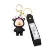 Chubby Cartoon Monster Keychain: Cute Car Pendant & Backpack Charm Gift