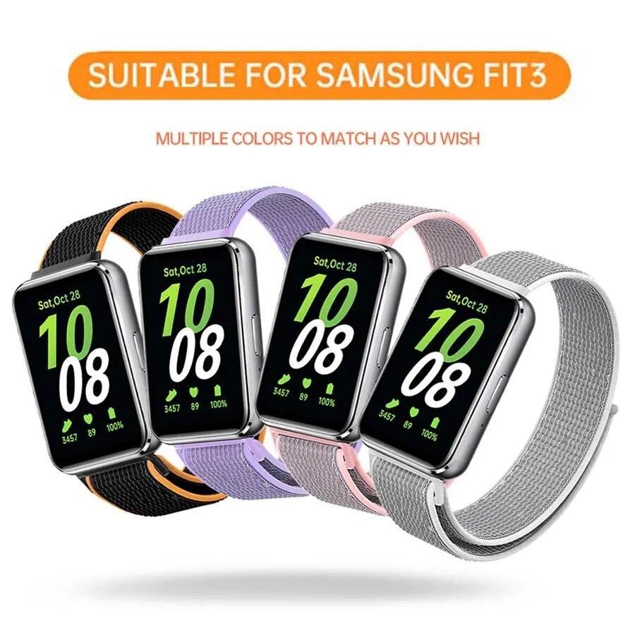 Für Samsung Galaxy Fit 3 Strap Nylon Schleife Uhr Band Armband Für Samsung Fit 3 Smart Armband Ersatz Correa Zubehör