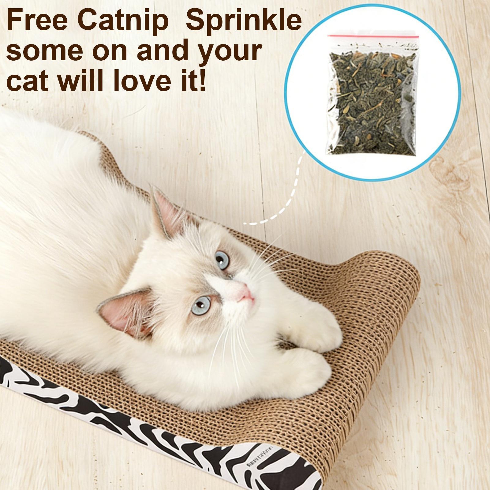 

Cat Scratch Pad High Density Non-Slip Reversible Cat Scratcher Cardboard Scratching Pad for Kitten Small Medium Pet Indoor Home China Mainland
