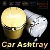 Portable Car LED Ashtray Universal Auto Ashtray Cigarette Ash Sticker For Jeep Renegade Wrangler Cherokee Compass Accessories AJX1