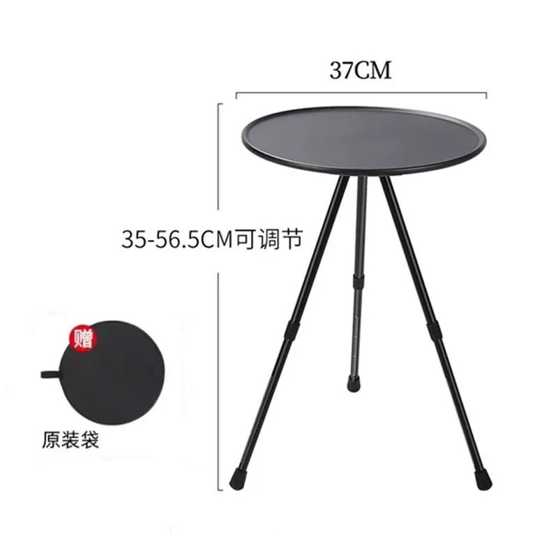 1 Stück Outdoor Camping Tisch Aluminiumlegierung Tisch Camping Stativ Aluminiumplatte Tragbarer Picknicktisch Ultraleichter runder Tisch