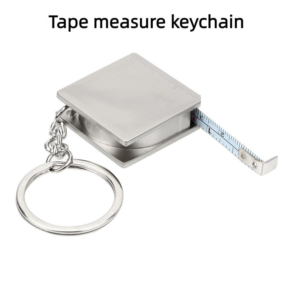 DIYWORK Pull Ruler Portable Key Ring Retractable Ruler Measuring Tools Gauging Tools Tape Measure Keychain