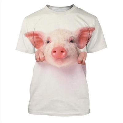 2024 Summer Funny Pig T-shirts 3D All Over Printed T Shirts Tee Tops Shirts Unisex Tshirt