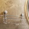 Suction Cup Towel Rack Household Bathroom Towel Storage With Hook Dry And Wet Towel Dual Use Light Luxury Bathroom Storage