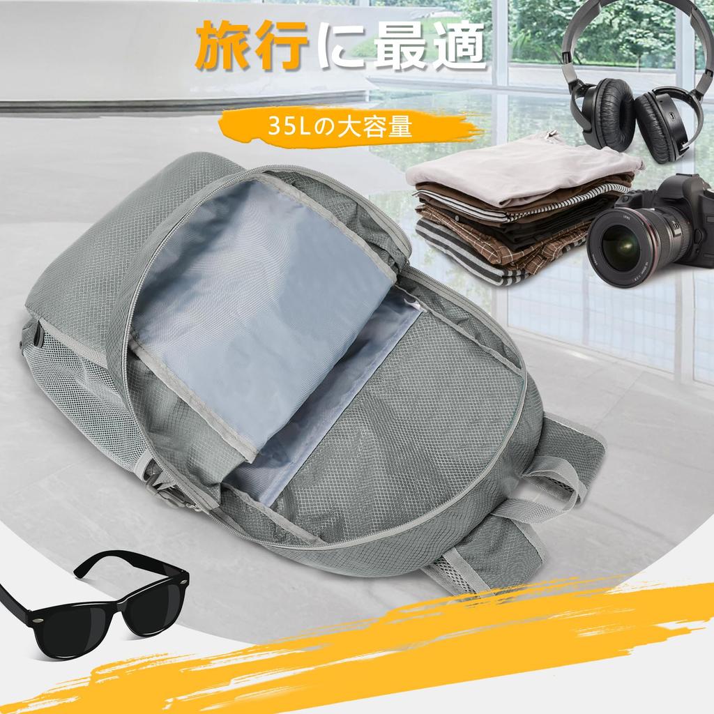 Foldable Large Capacity Outdoor with Chest Attack for Mountain Women [ZOMAKE] Backpack, 35L, Bag, Strap, Waterproof, Lightweight, Pack, Daypack,