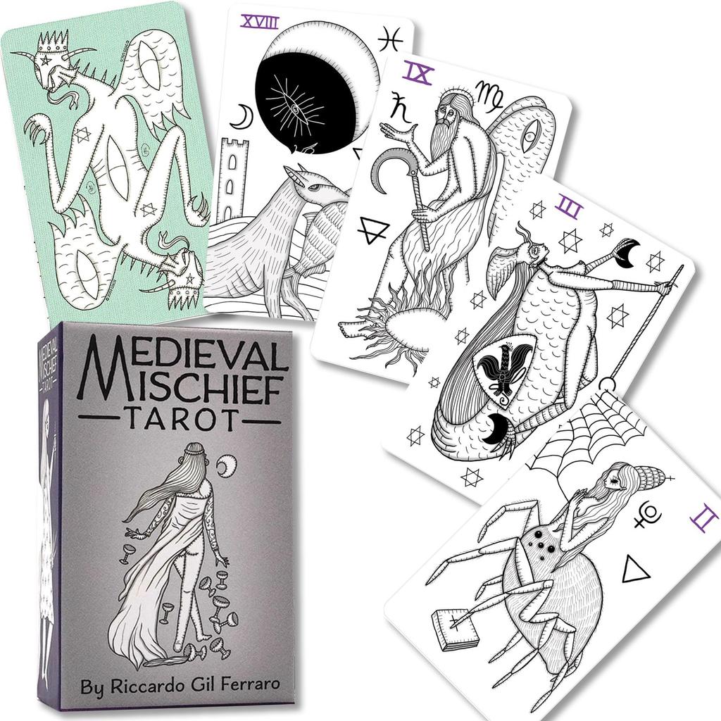 Medieval Mischief Tarot How to read tarot cards with Japanese instructions Authentic tarot cards 78 sheets