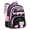 1PC New Korean Primary PU Leather School Bag Fashion Cute Girls With Cute Cat Orthopaedic Waterproof Backpack