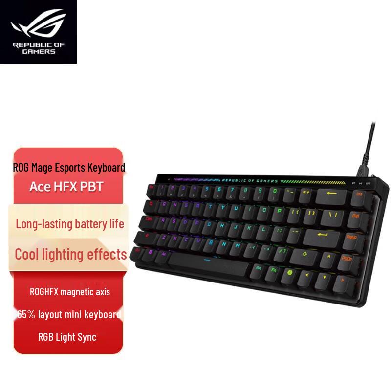 

ROG Magician Ace HFX PBT Wired RGB Mechanical Gaming Keyboard