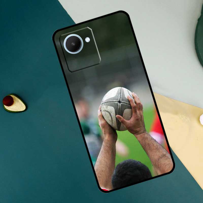 Rugby Ball Kit Team For Realme GT7 Pro GT6 C67 C65 C63 C61 C55 C53 C51 C35 C71 C75 11 12 13 14 15 Pro Plus Case