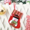 Christmas Decoration Supplies Cartoon Old Man Letter Socks Children's Gifts Candy Bag Christmas Tree Striped Pendant