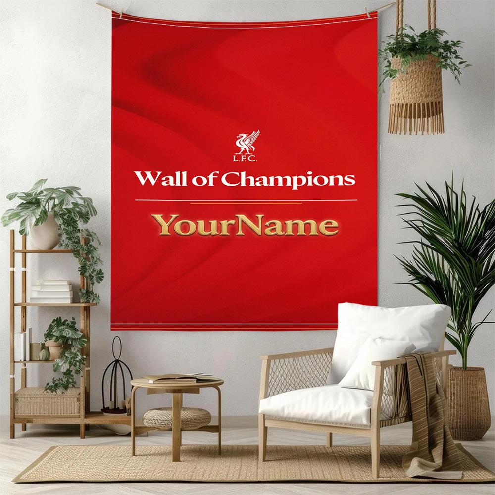 Liverpool Custom Your Name Wall Decor Tapestry Art For Pet Memorial Birthdaywedding Party Backdrop Family Gift
