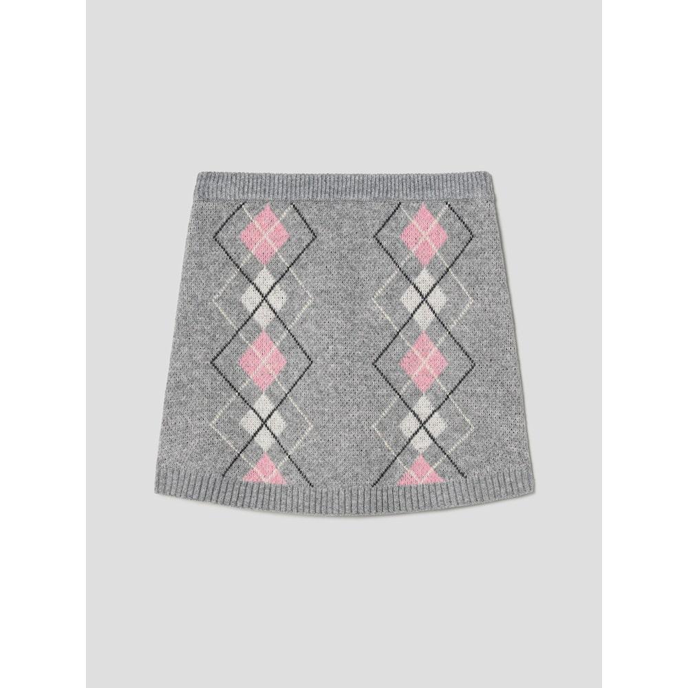 8seconds Argyle Skirt Gray