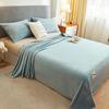 Plush Double-Sided Coral Fleece Blanket for Single Student Dormitory