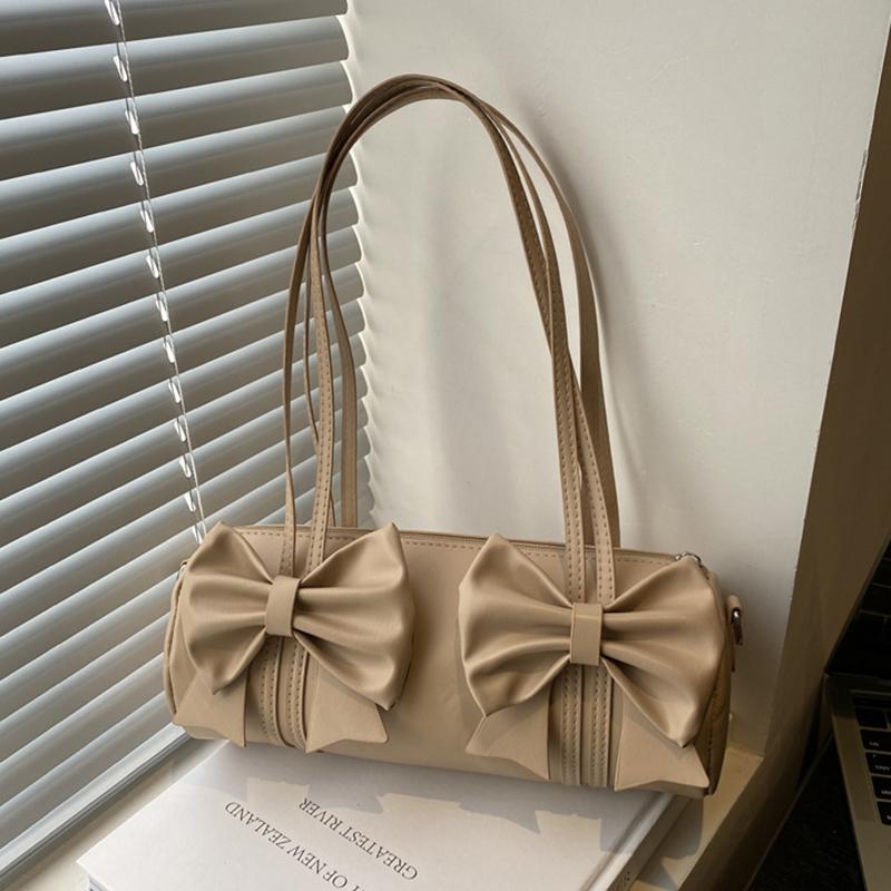 Yogodlns New Model Features Niche High-end Underarm Bag Trendy Bow Design Fashionable Women's Pillow Bag, and A Crossbody Handbag