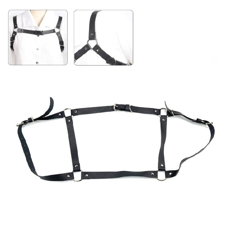 Adult Vintage PU Suspenders Bondage Belt with Adjustable Suspender Strap