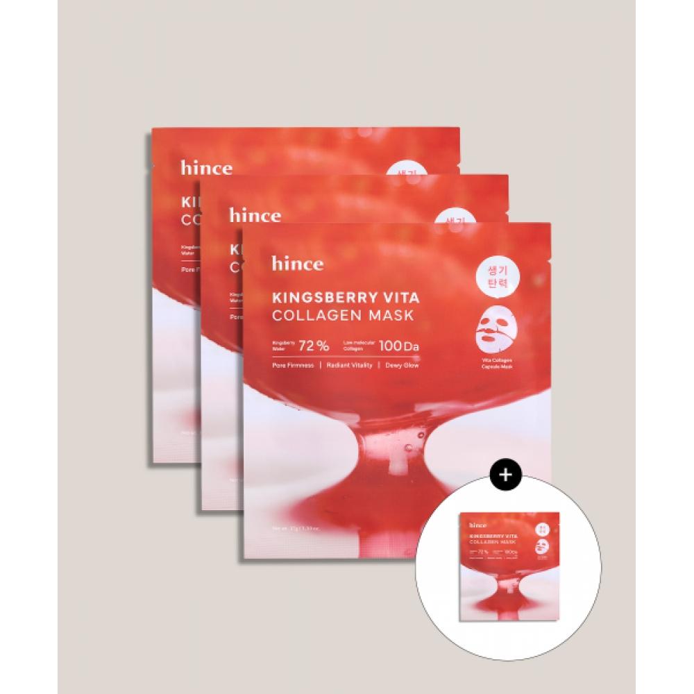 Hince Kingsberry Vita Collagen Mask 3+1  4 Sheets NONE