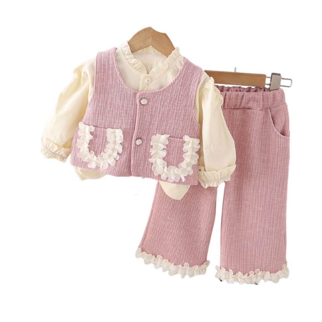 Dětská ležérní souprava s dlouhým rukávem, pohodlné každodenní oblečení