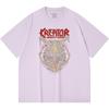 230 Gsm 100% Cotton Heavy Metal T-Shirt  Rock Band Popular Music Print Unisex Heavy Cotton T Shirt