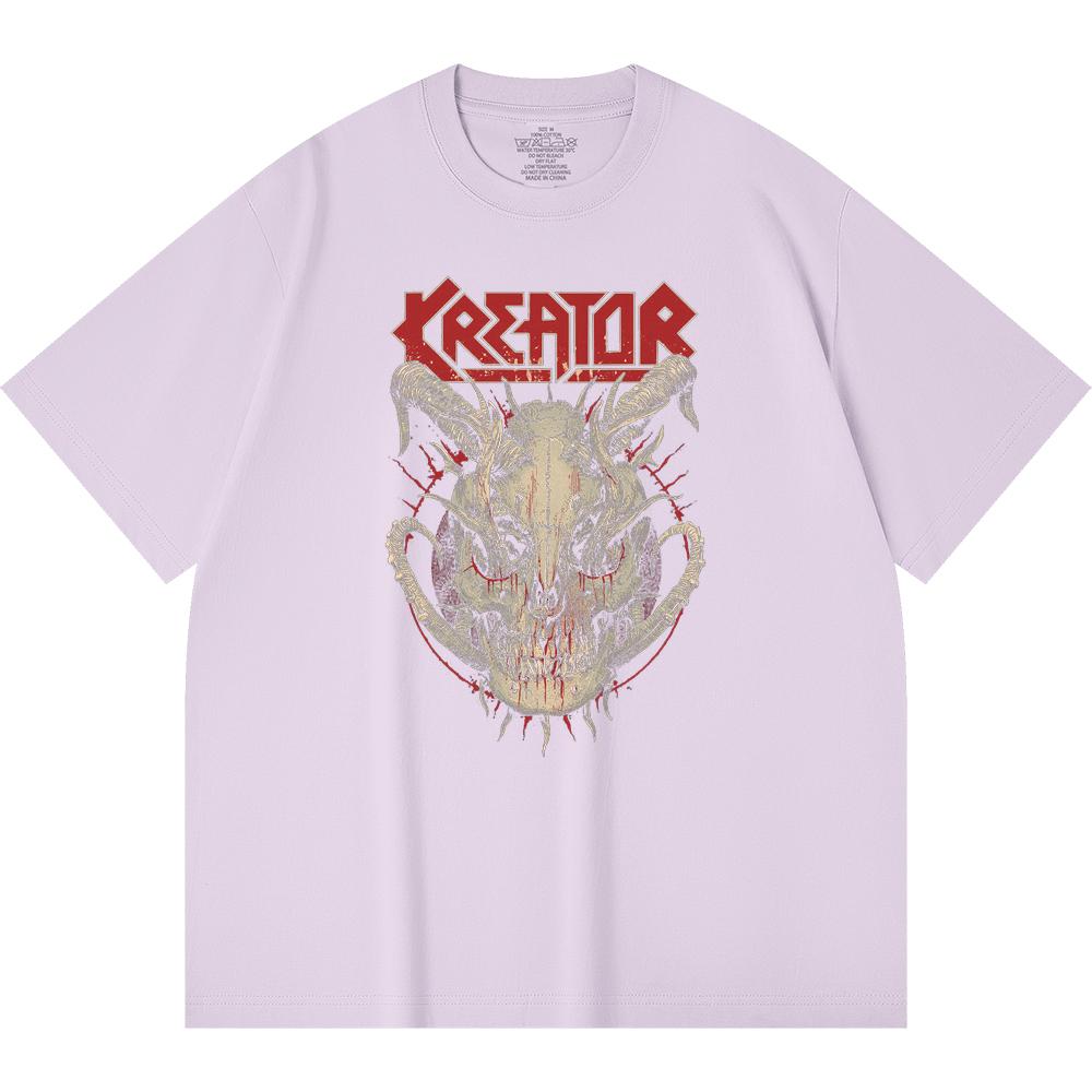 230 Gsm 100% Cotton Heavy Metal T-Shirt  Rock Band Popular Music Print Unisex Heavy Cotton T Shirt