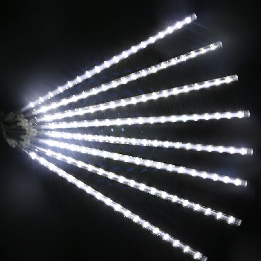 8 Tubes Solar/EU LED Meteor Shower Rain Lights Fairy String Light Waterproof Falling Raindrop Holiday Party Patio Decor 30/50CM