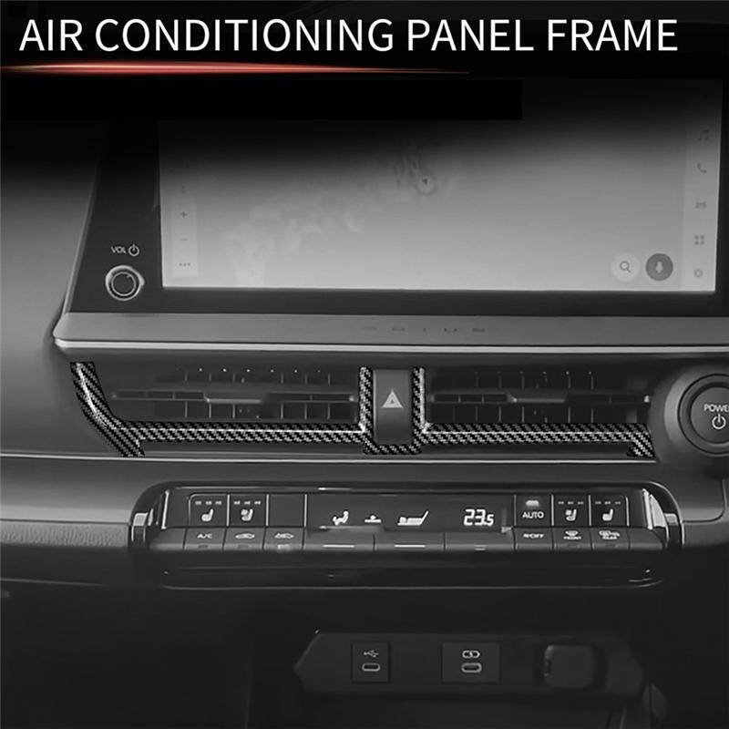 AW-Car Center Inner AC Dashs Air Vent Trim Dashboard Panel For Toyota Prius 60 Series 2022 2023 1Pcs
