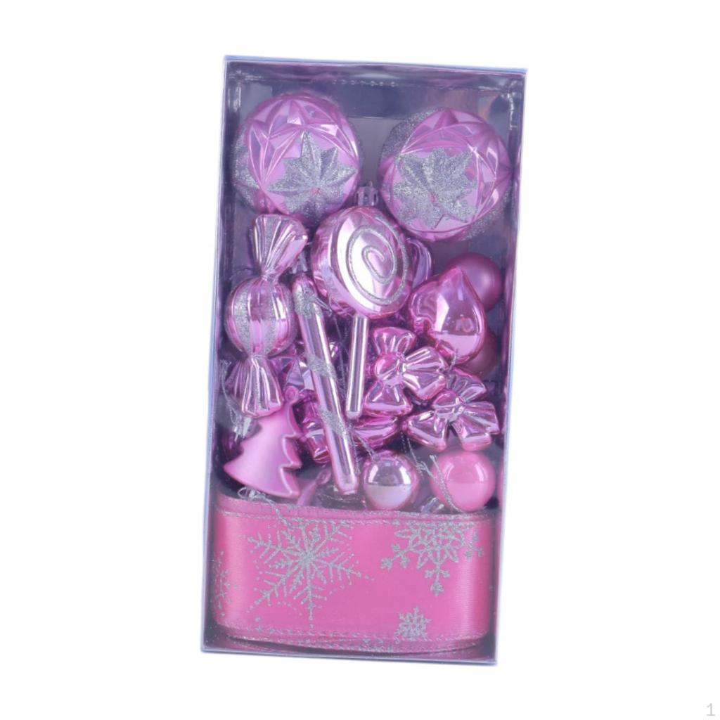 30 Pieces Christmas Ball Ornaments Set Baubles Party Favors Tree Shatterproof DIY Xmas Balls