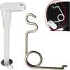 Fuel Door Hinge Pin with Gas Door Spring, for 2015-2024 F150 Loose Gas Cap Permanent Repair Fix (15-24 Spring+Hinge)